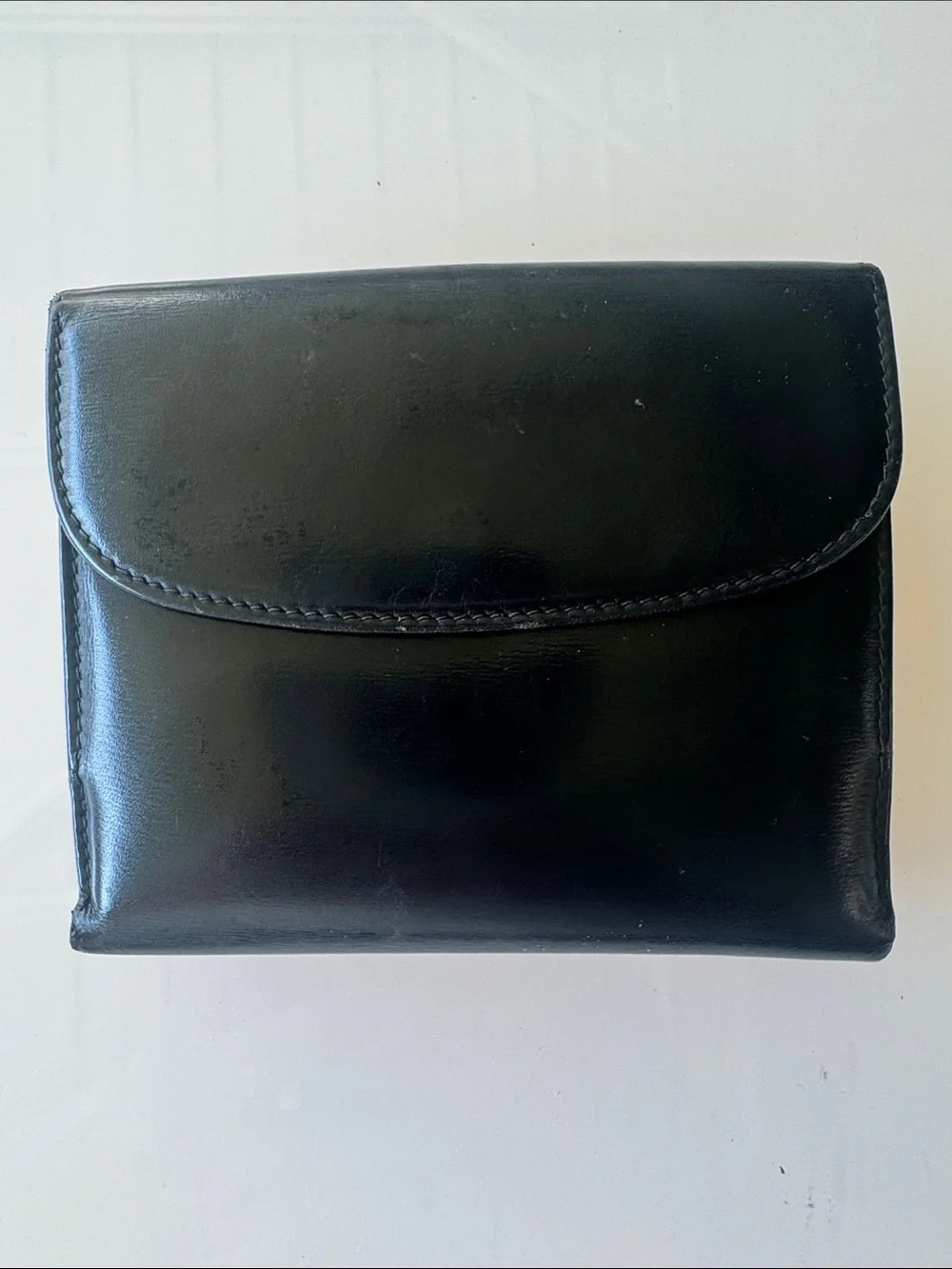 Vintage Gucci Black Horsebit Clasp Bifold Wallet